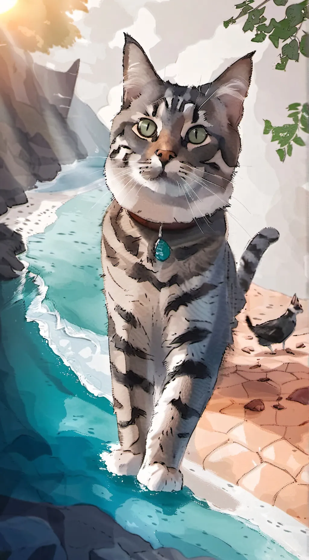 ai character: Kitty (my cat) background