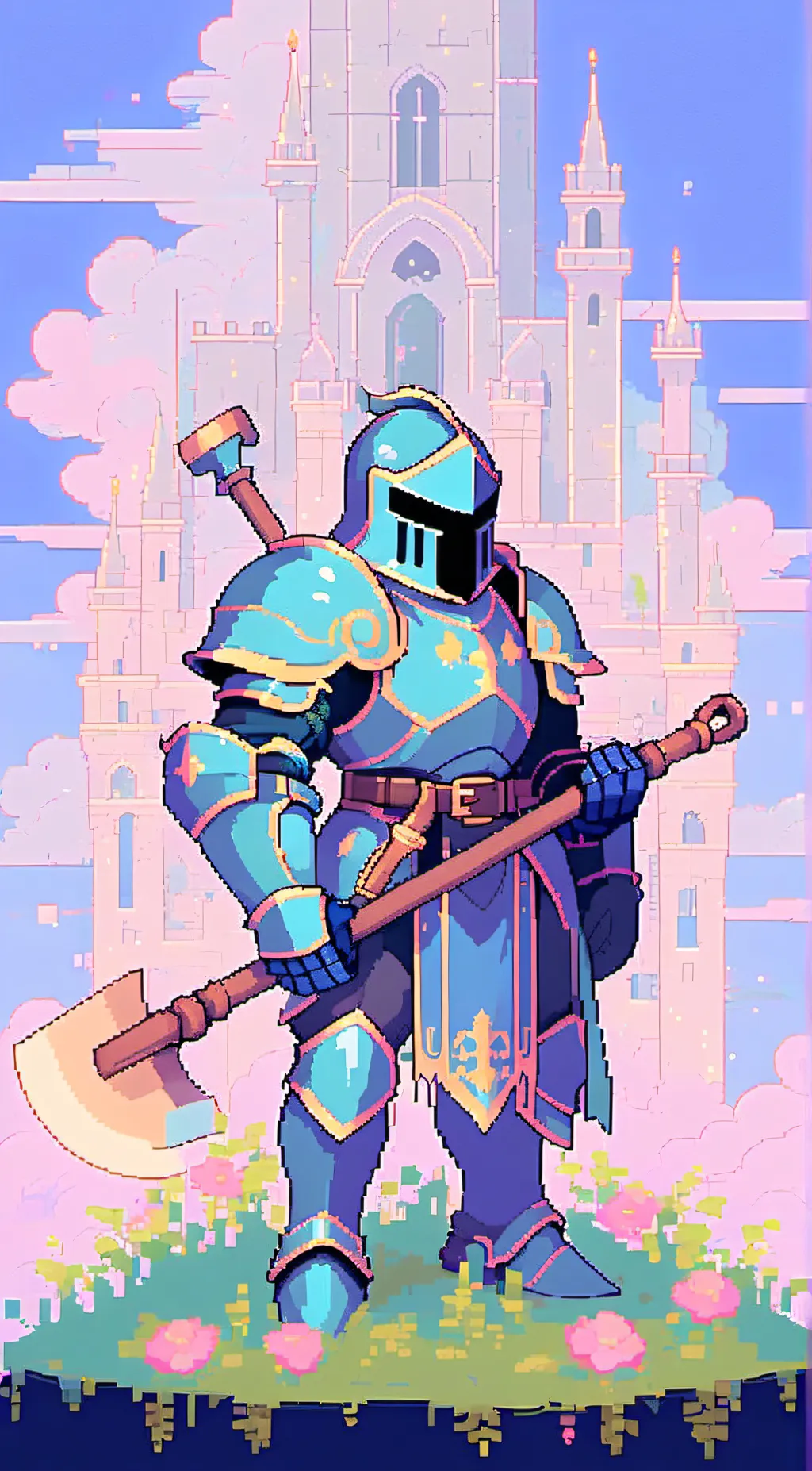 ai character: Shovel knight background