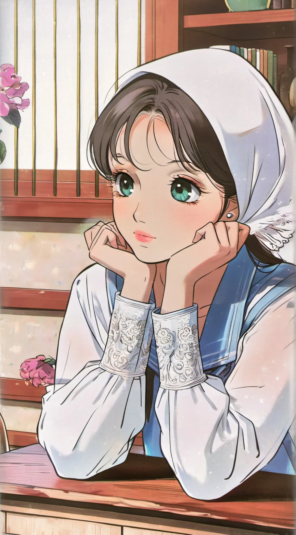 ai character: Copy ai girl  background