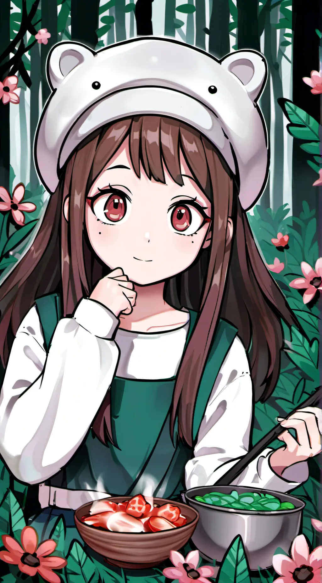 ai character: Uraraka  background
