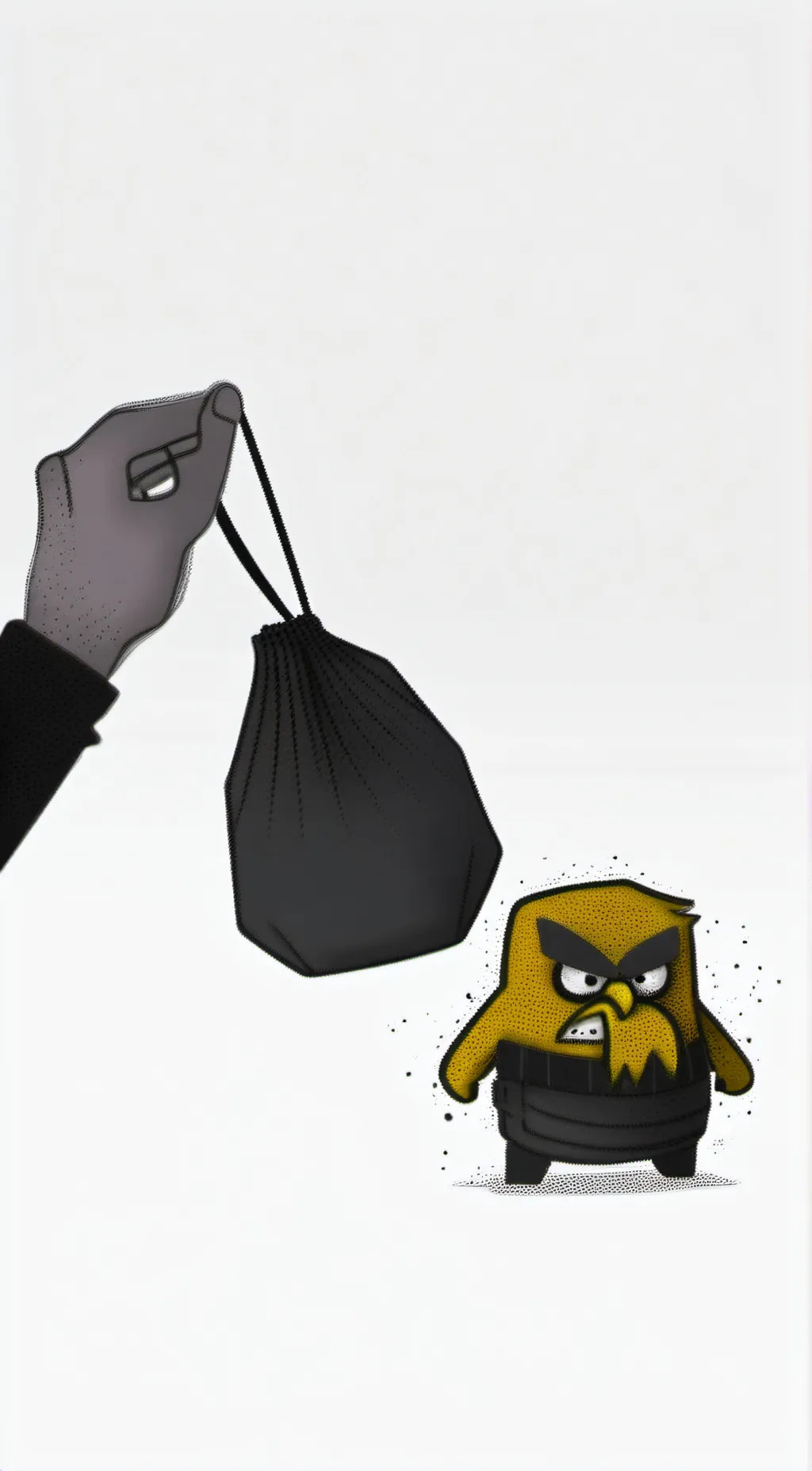 ai character: a punching bag background