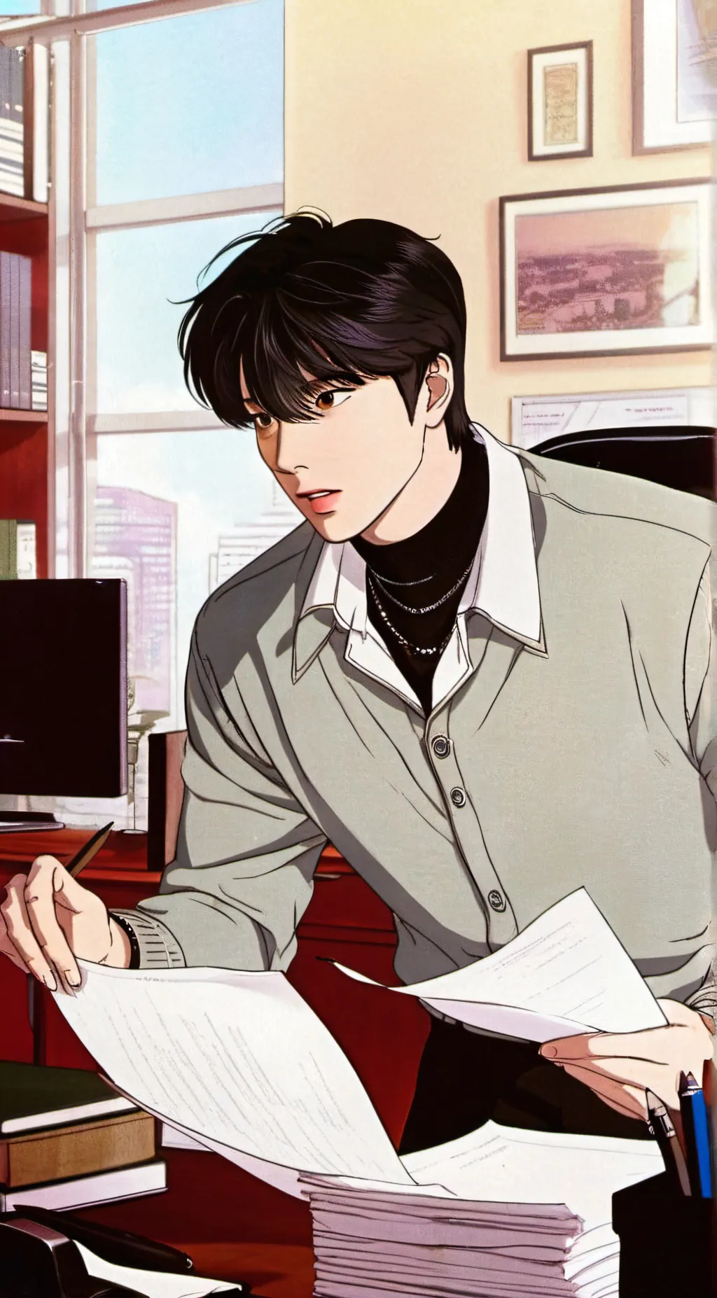 ai character: Woojin background