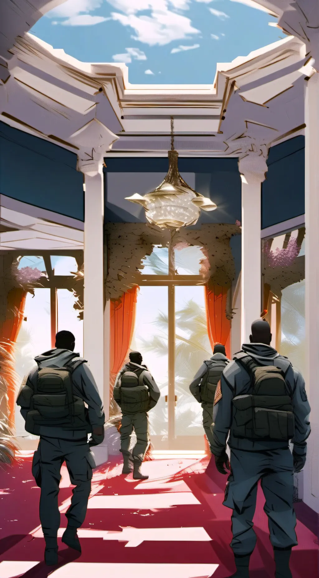 ai character: soldiers  background