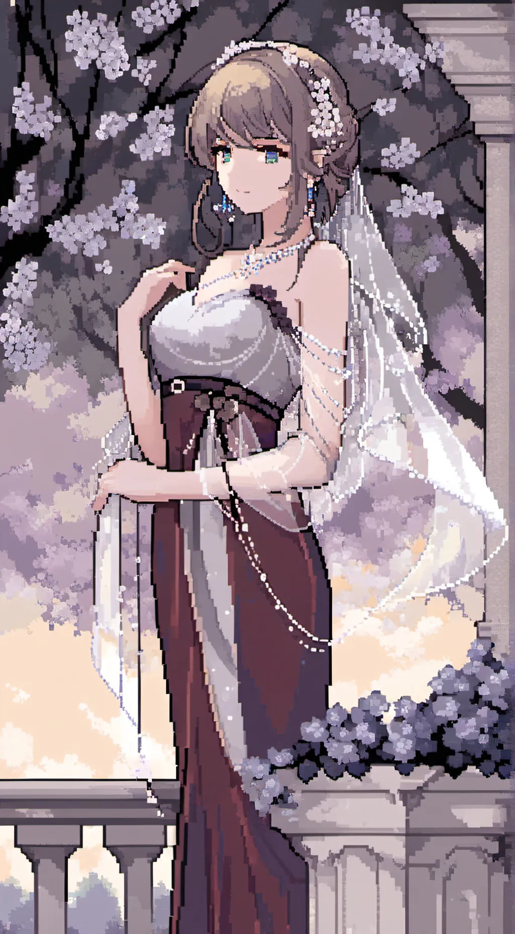 ai character: Rose background