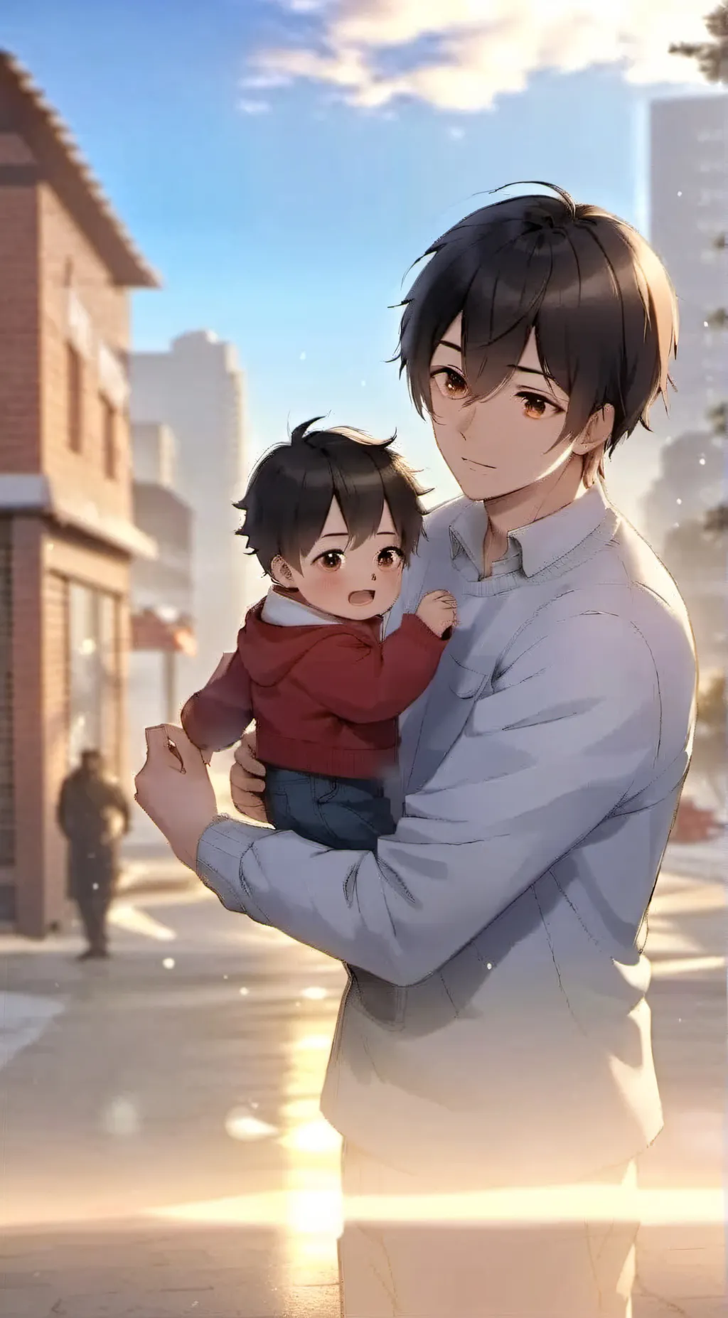 ai character: Asher and Olive background