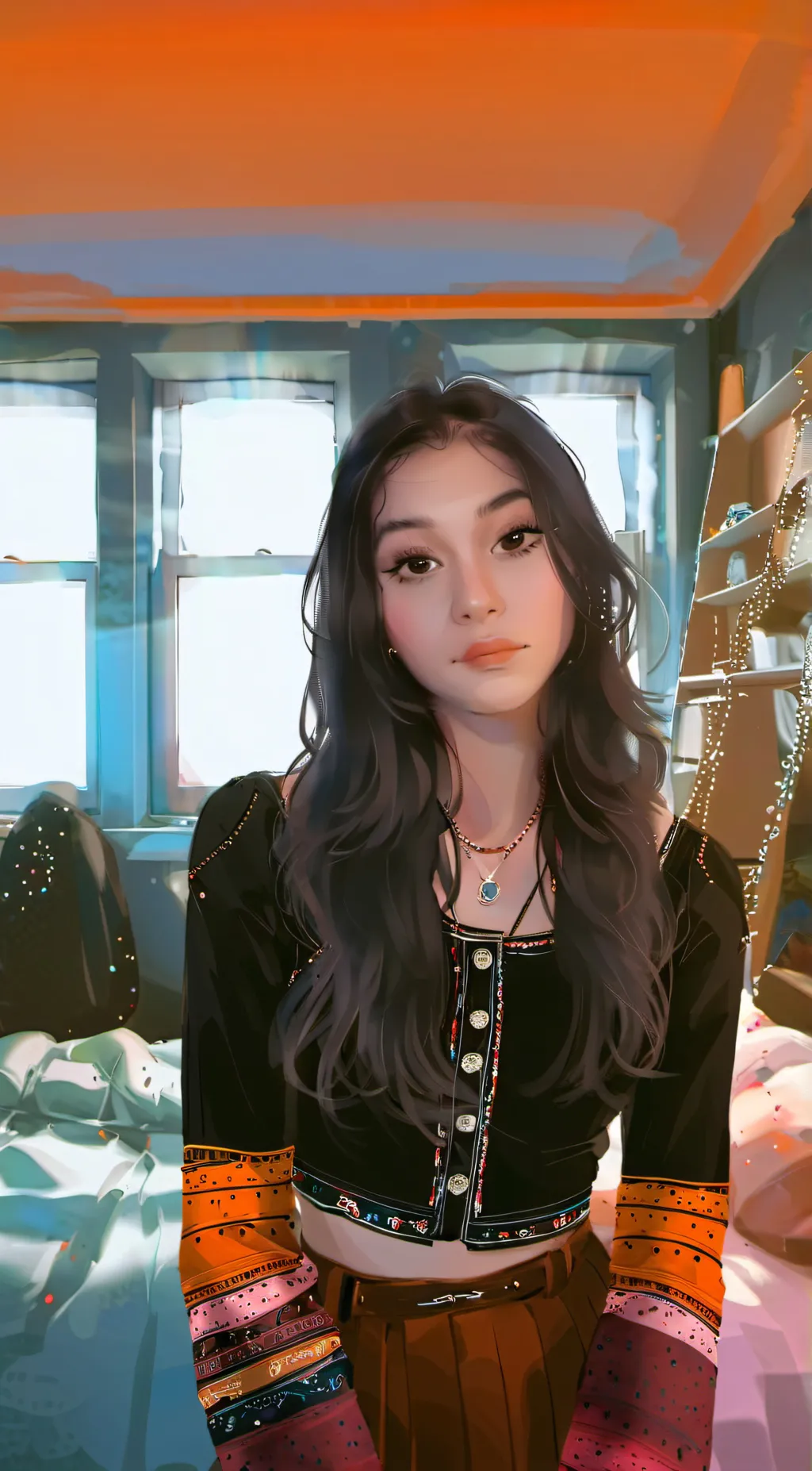 ai character: Jackie  background