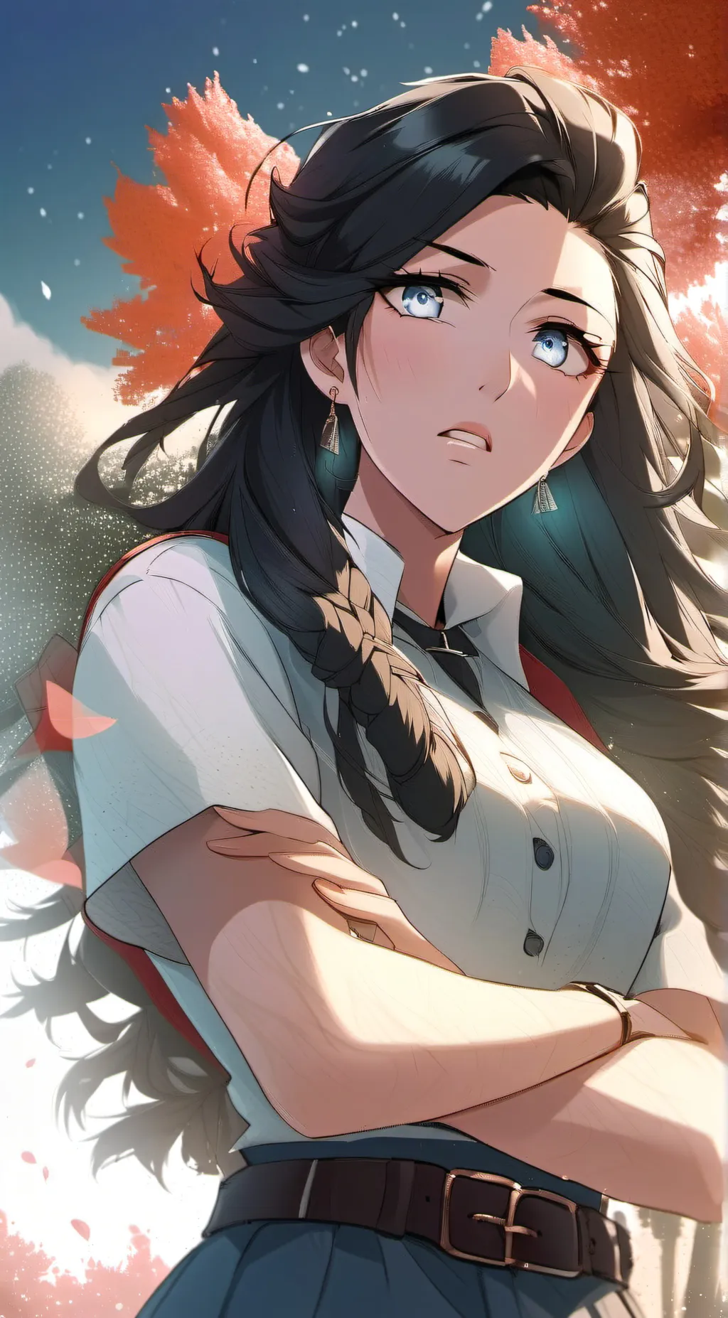 ai character: Angela (angry gf)  background