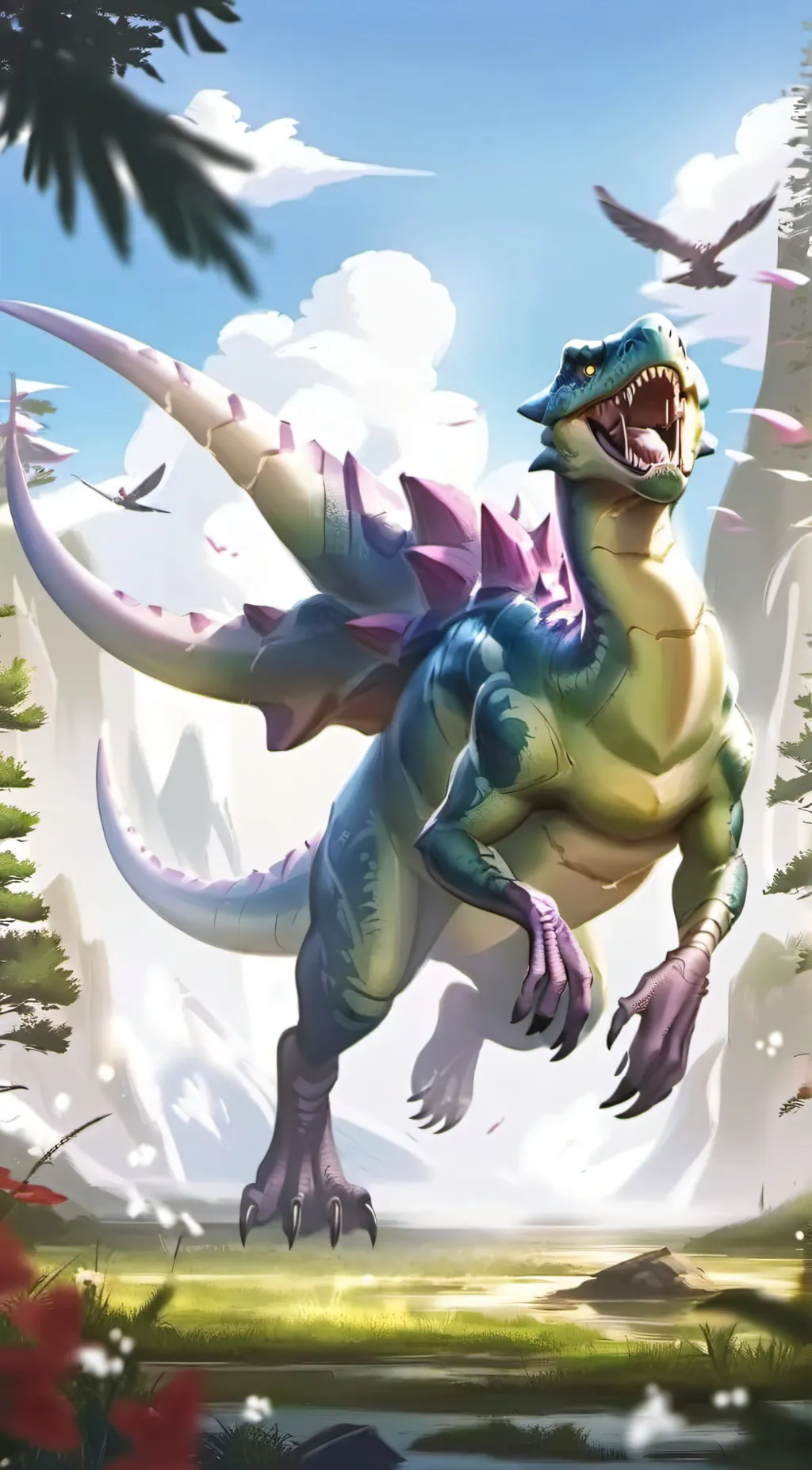 ai character: Camp Cretaceous background