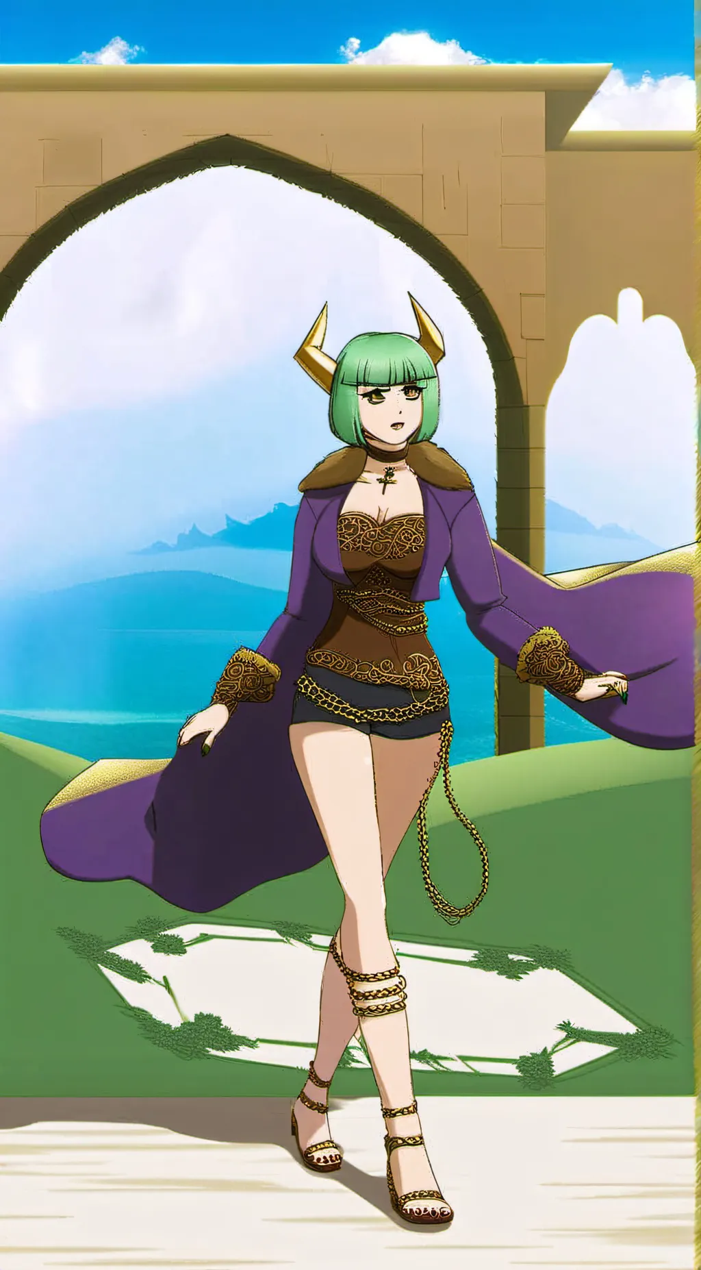 ai character: Brandish μ background