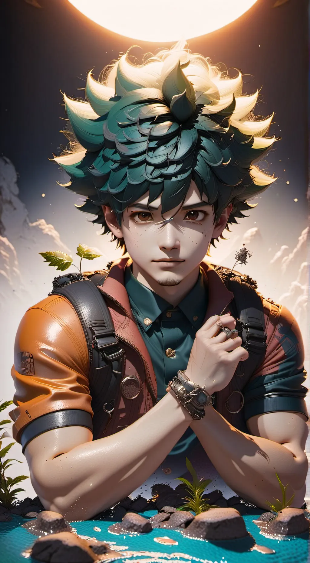 ai character: deku background