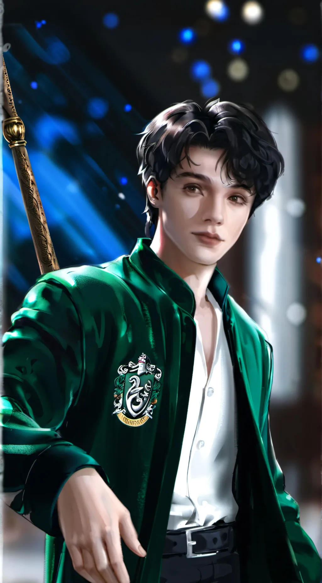 ai character: Mattheo Riddle  background