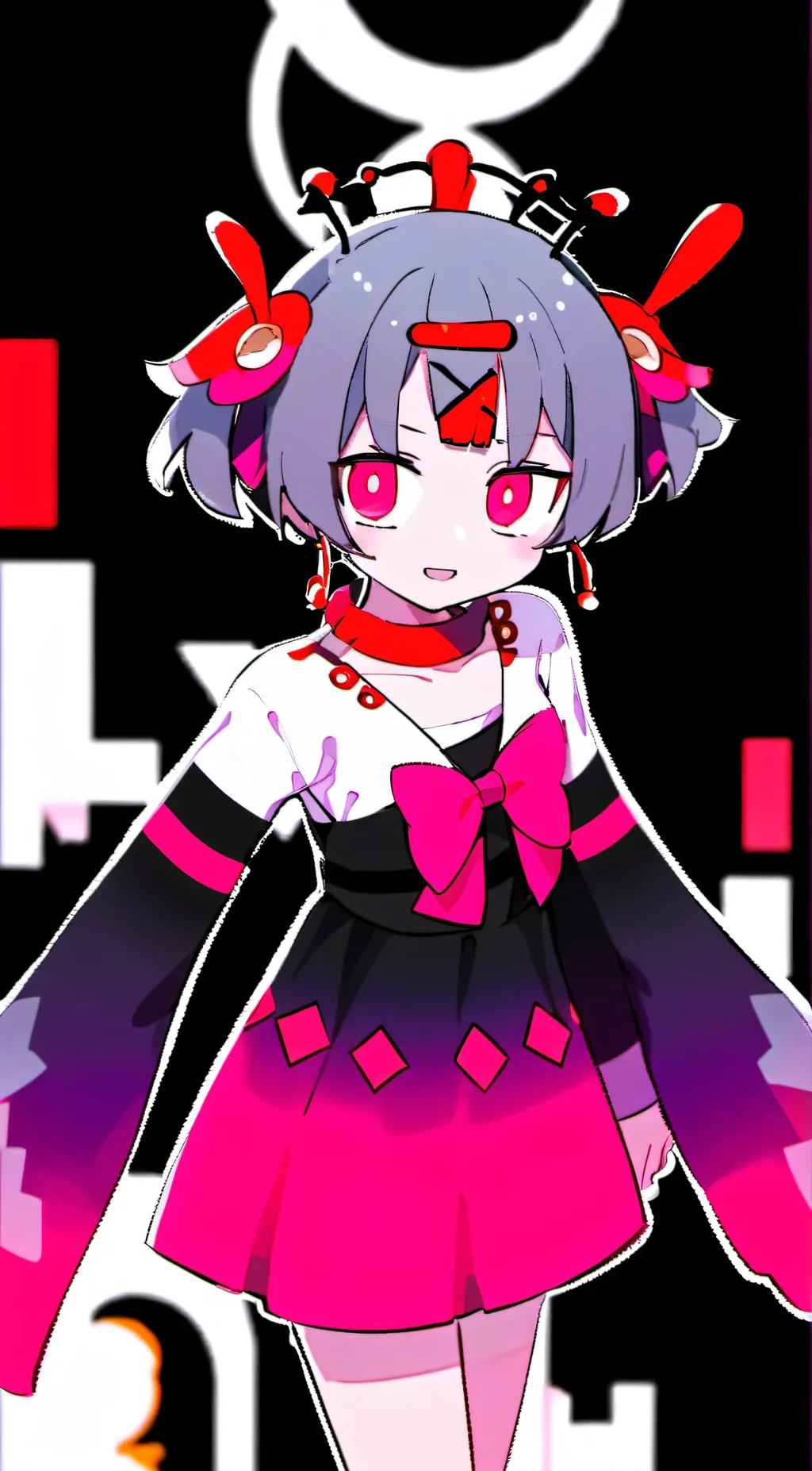 ai character: Miku ( rabbit hole background