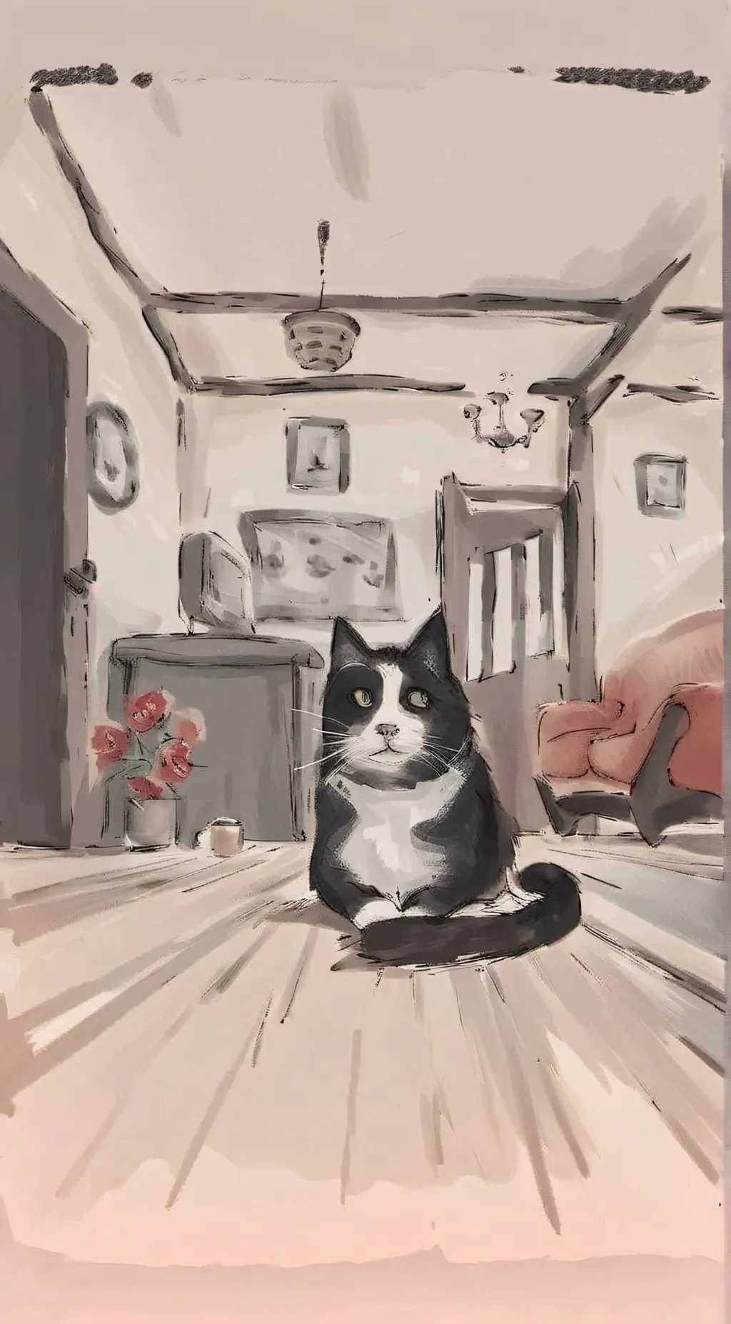 ai character: kittens background