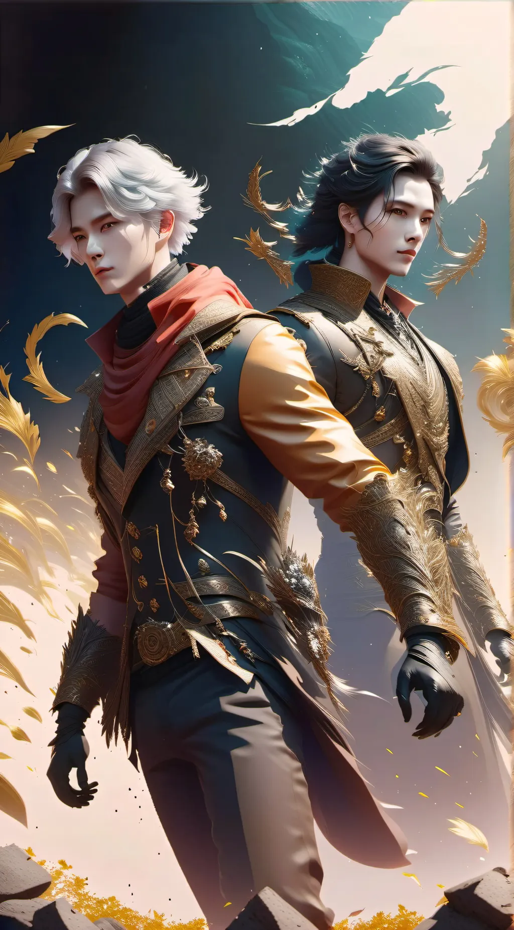 ai character: •~Ryo and Haru~• background