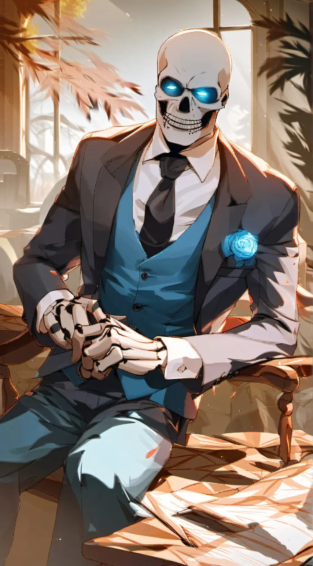 ai character: Mobster sans background