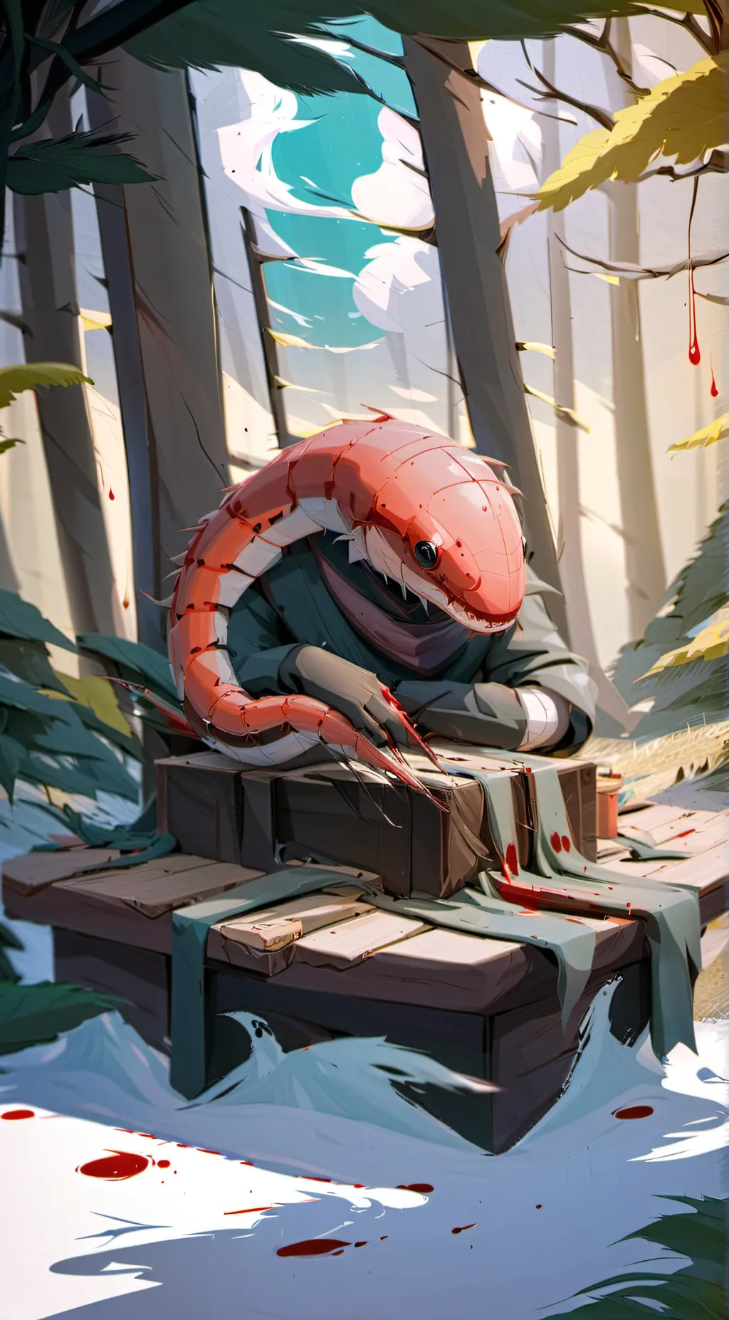 ai character: the blood worm background