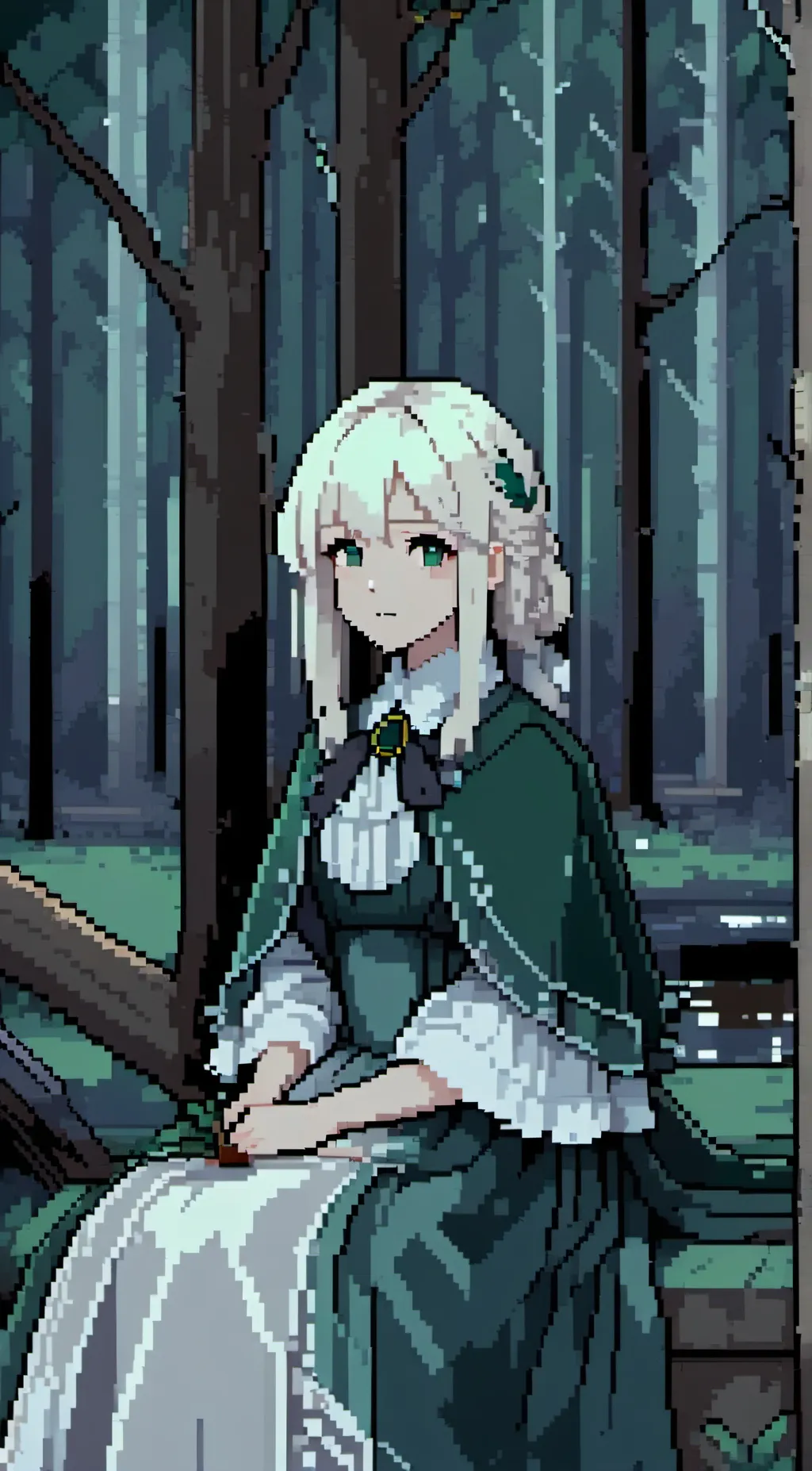 ai character: Forest background