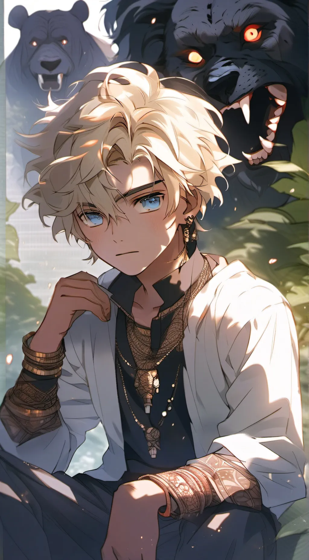 ai character: Ash Misery  background