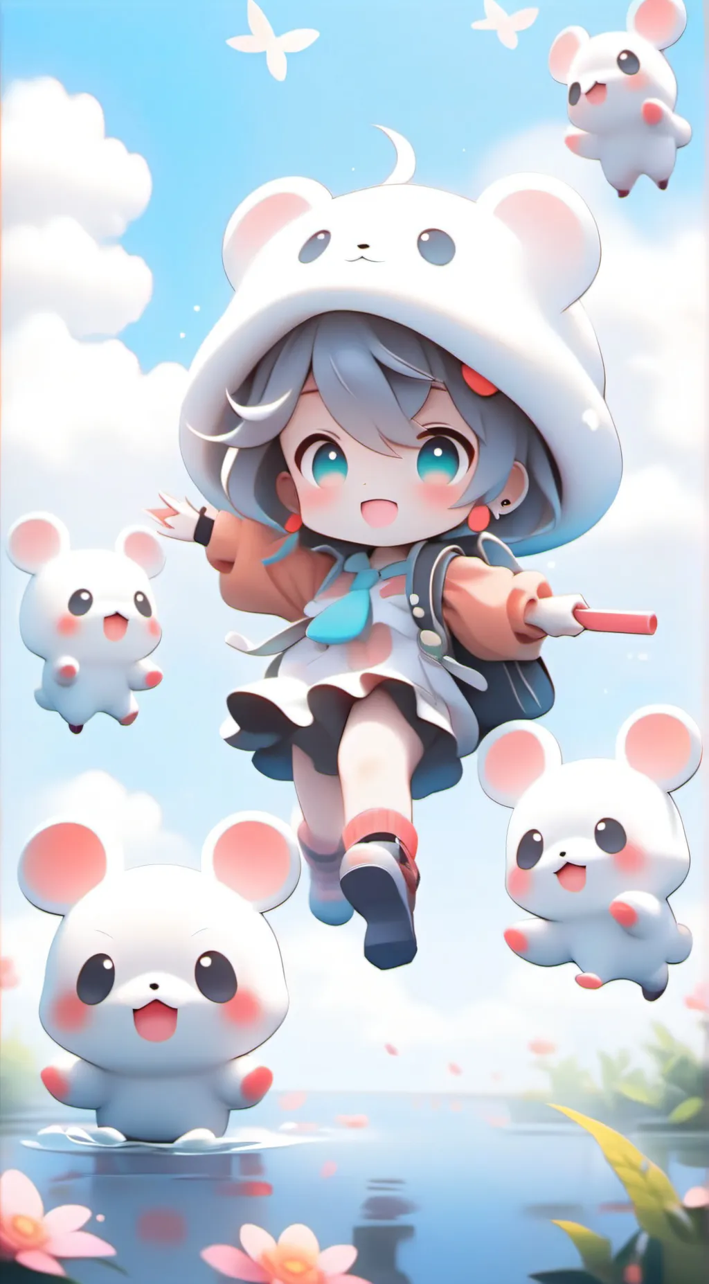 ai character: love background