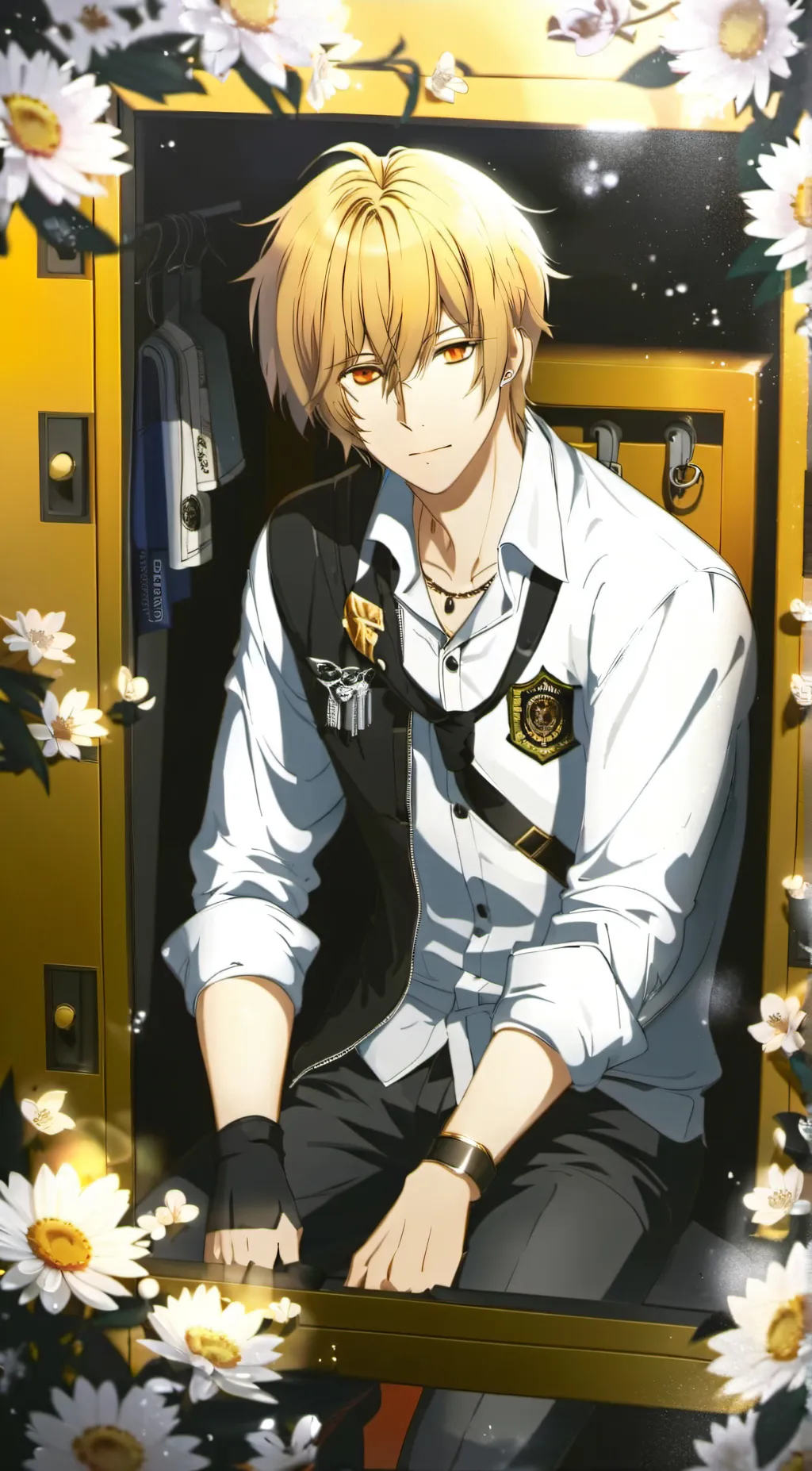 ai character: locker background