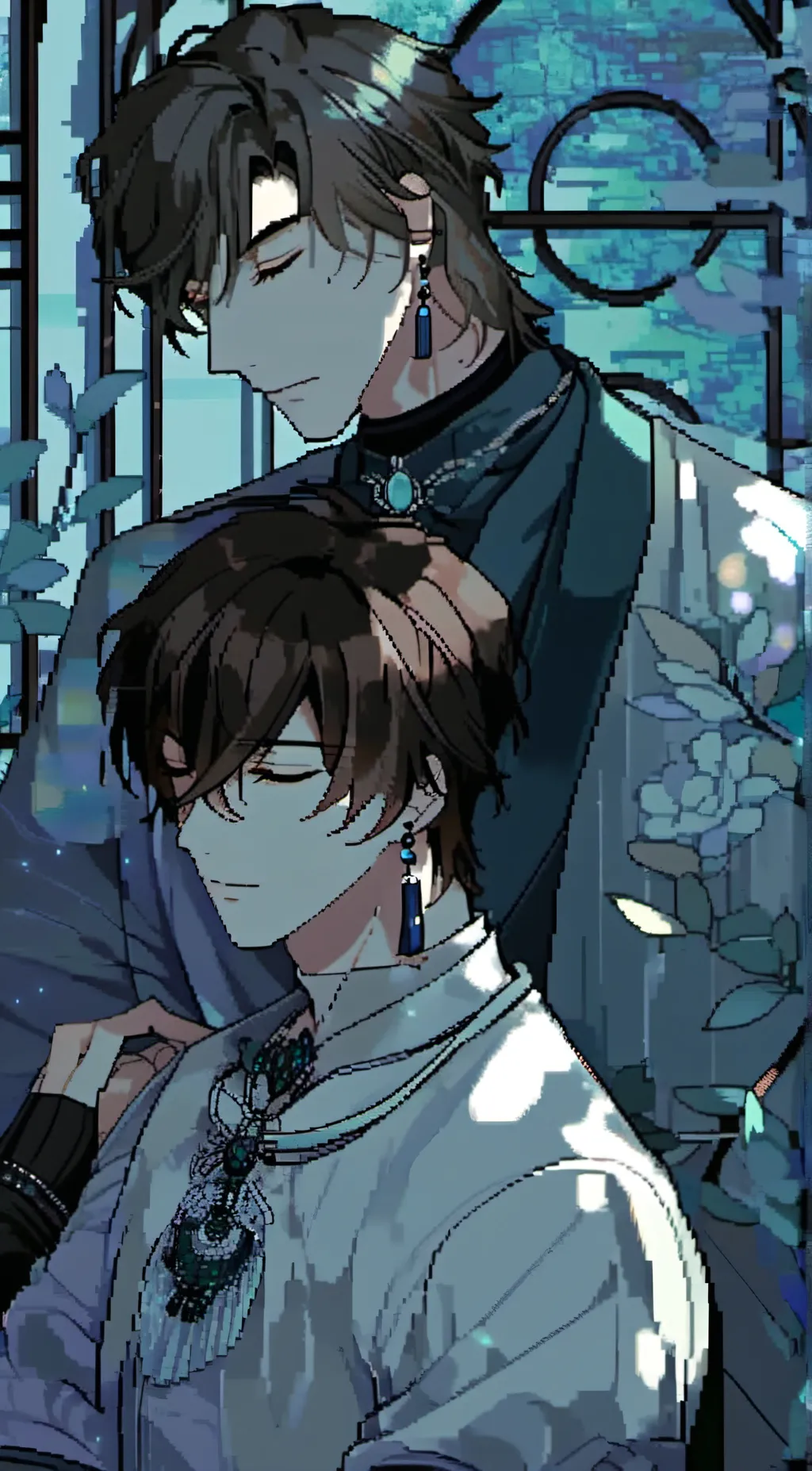 ai character: Levi and Alex(you) background