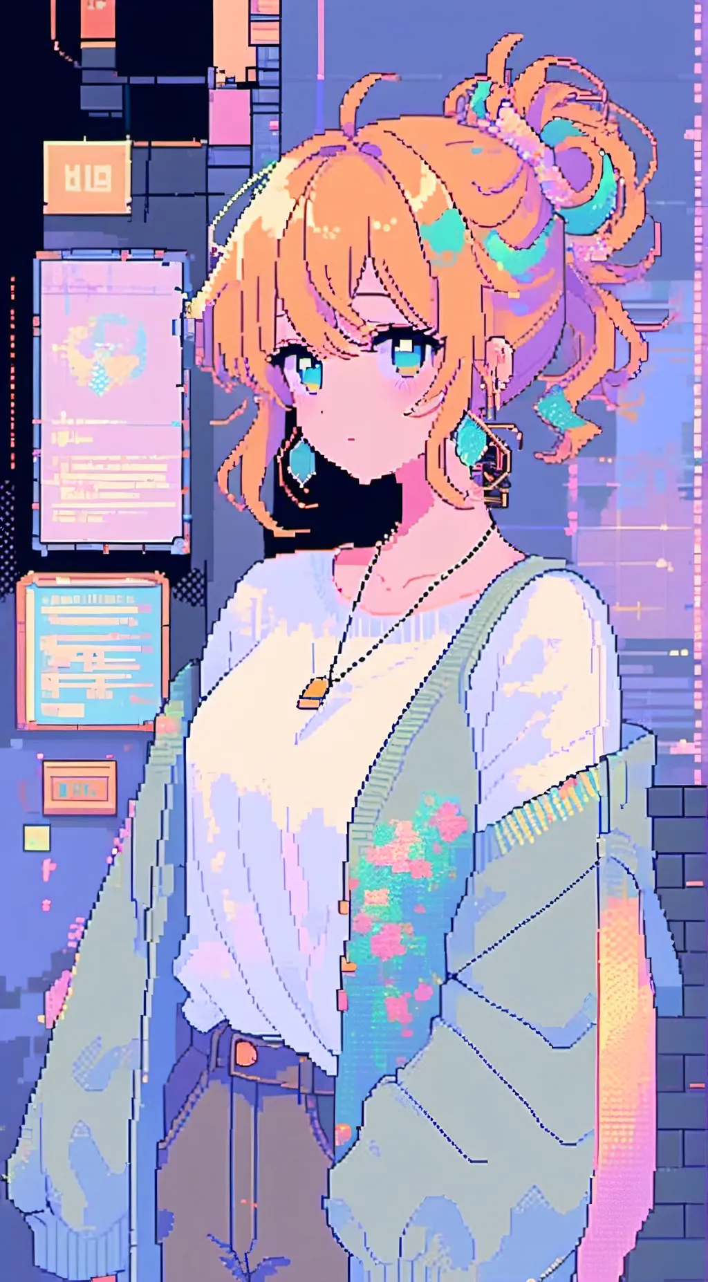 ai character: Clara Afton  background