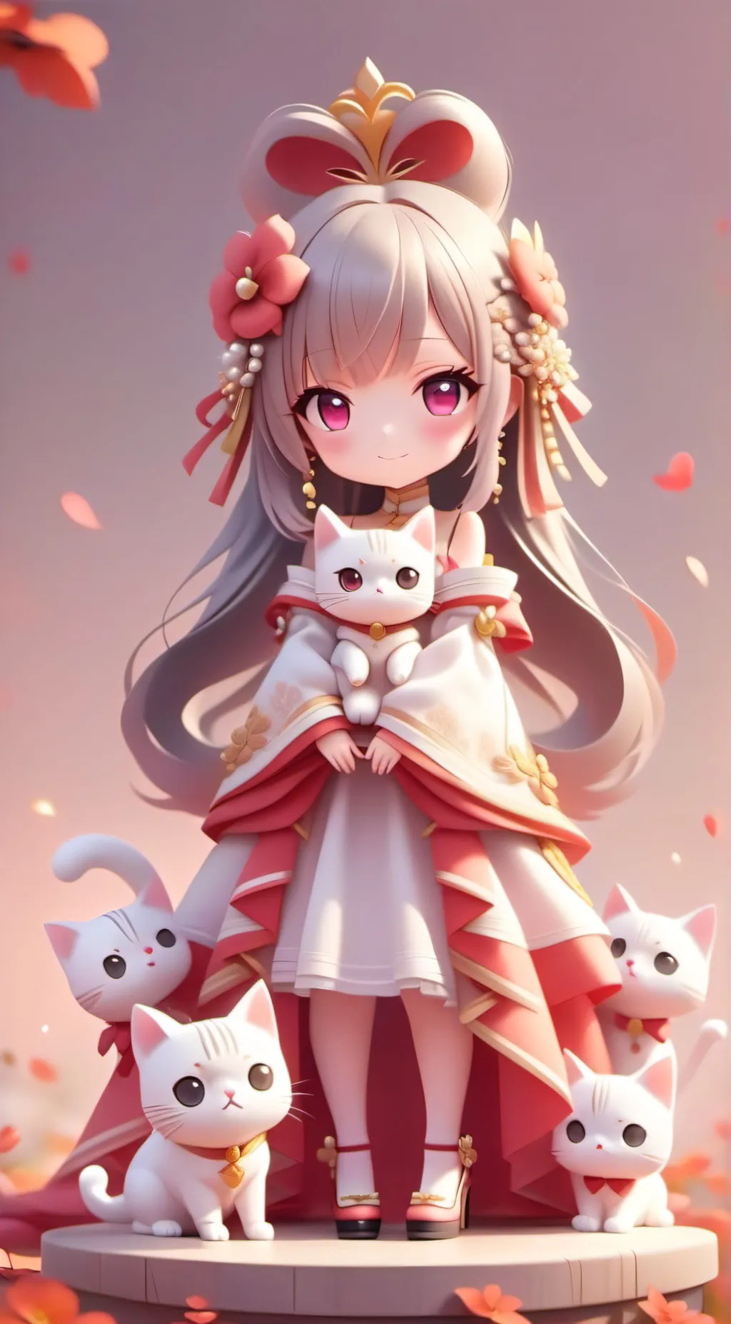 ai character: girl background