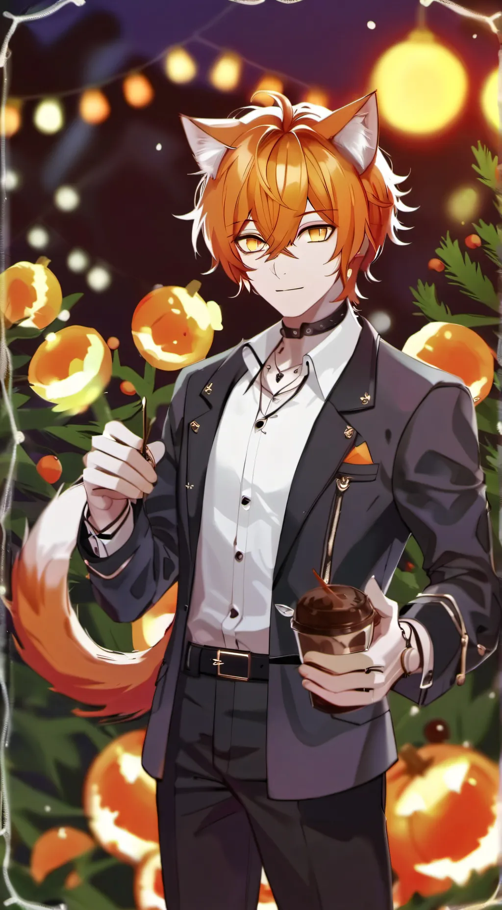 ai character: Garfield background