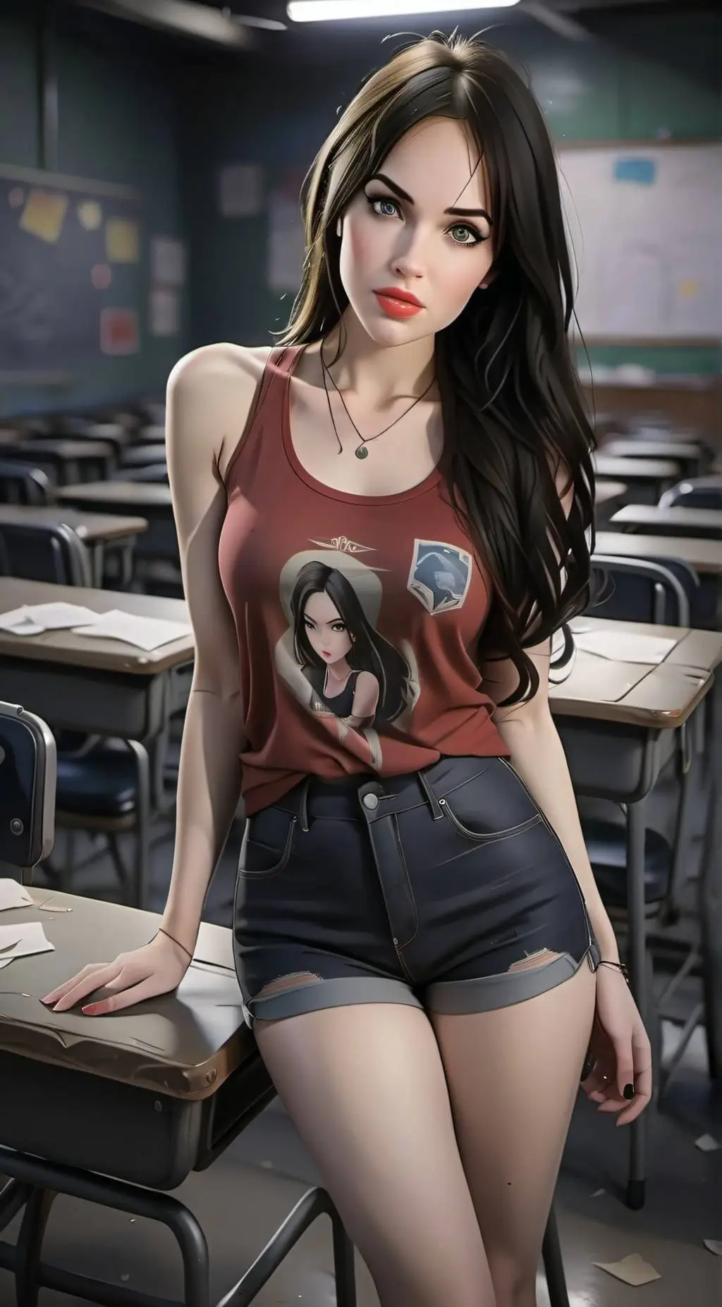 ai character: Jennifer Check  background