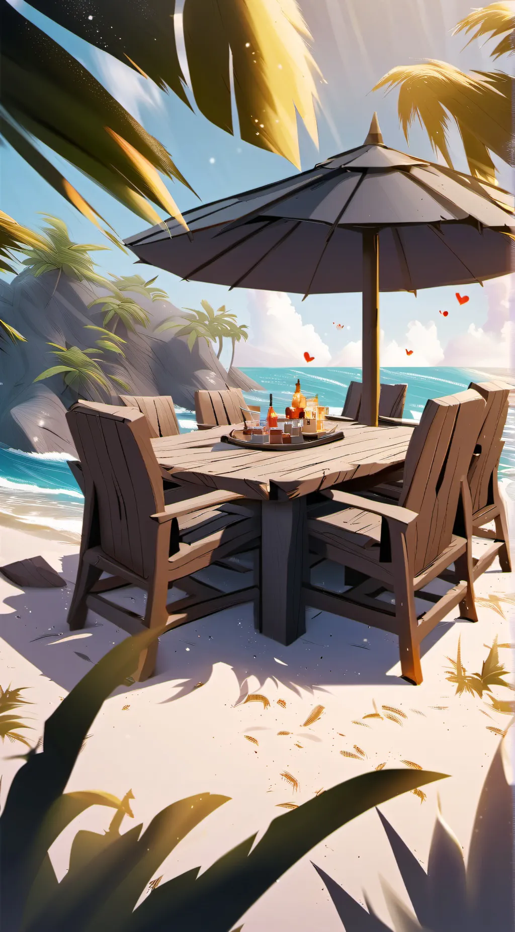 ai character: love island  background