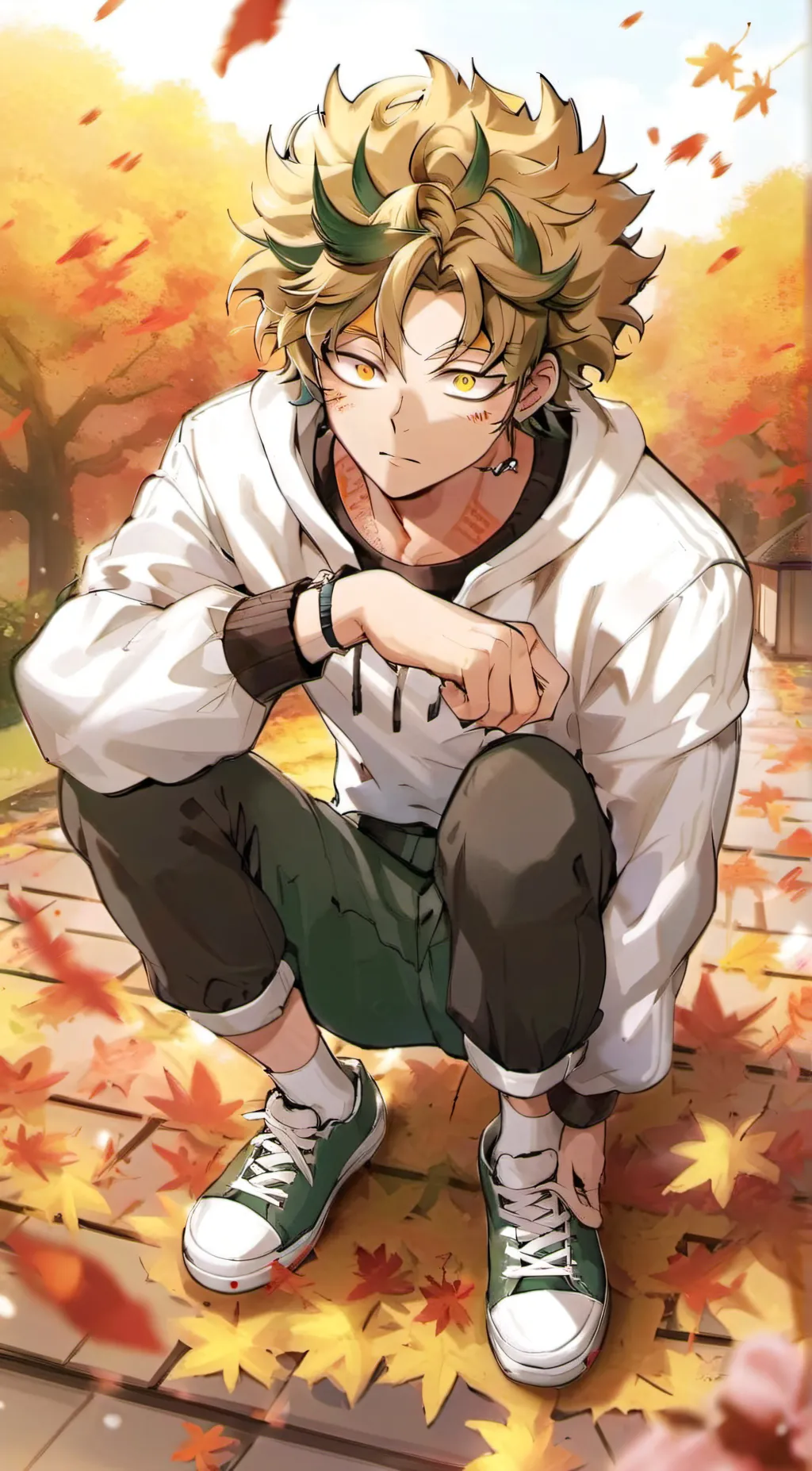 ai character: Hawks🧡 background