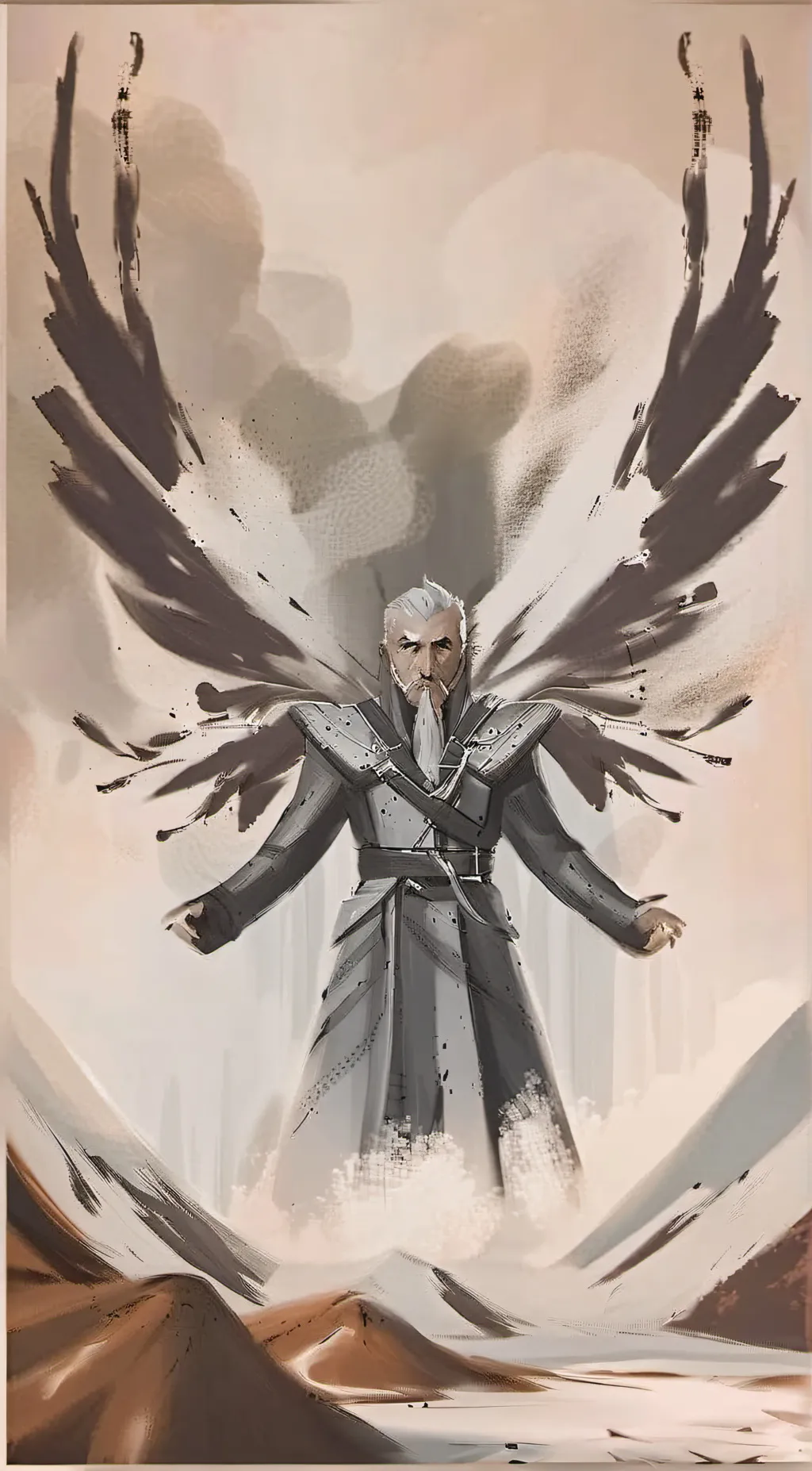 ai character: God of fallen background