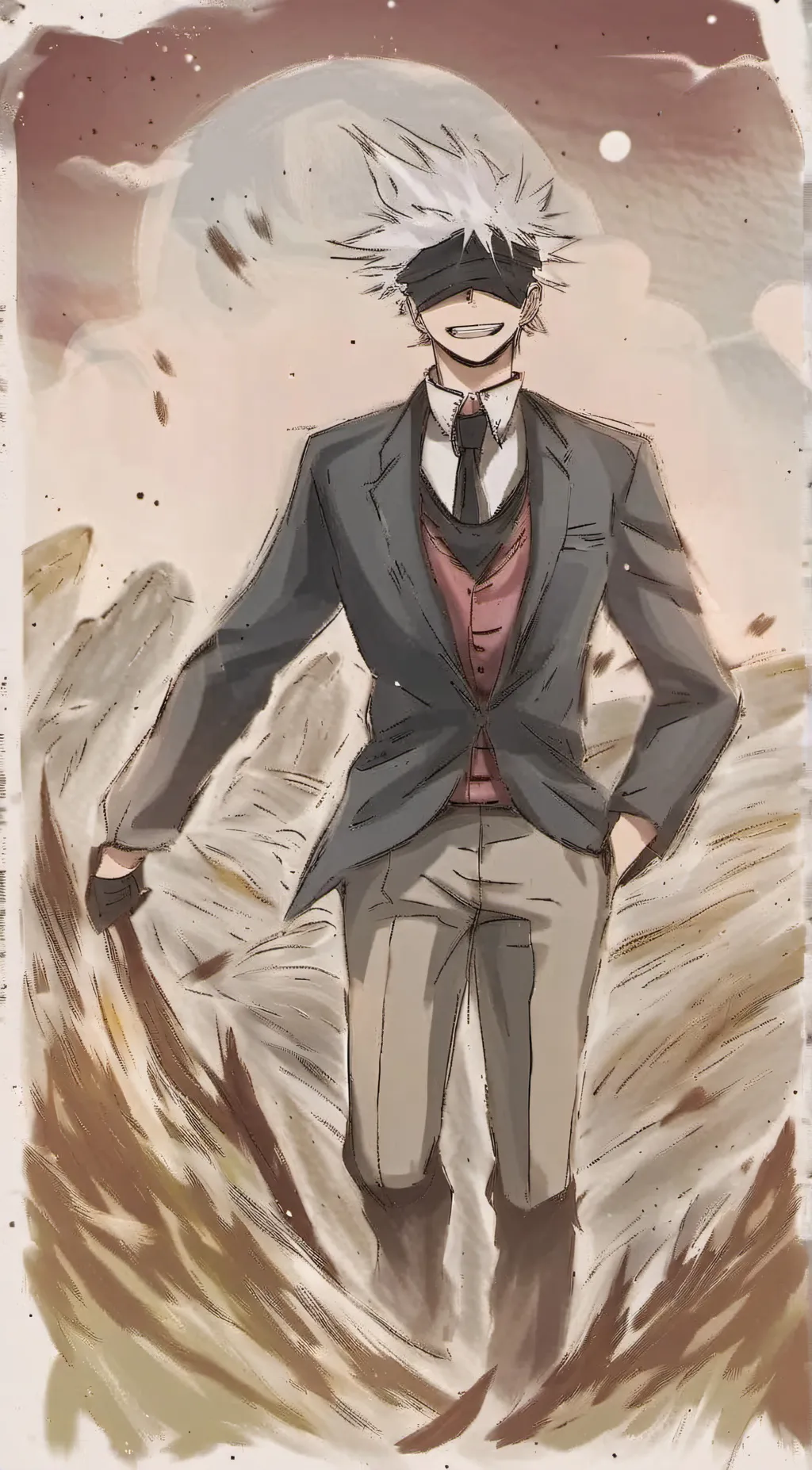 ai character: •°| Gojo |°• background