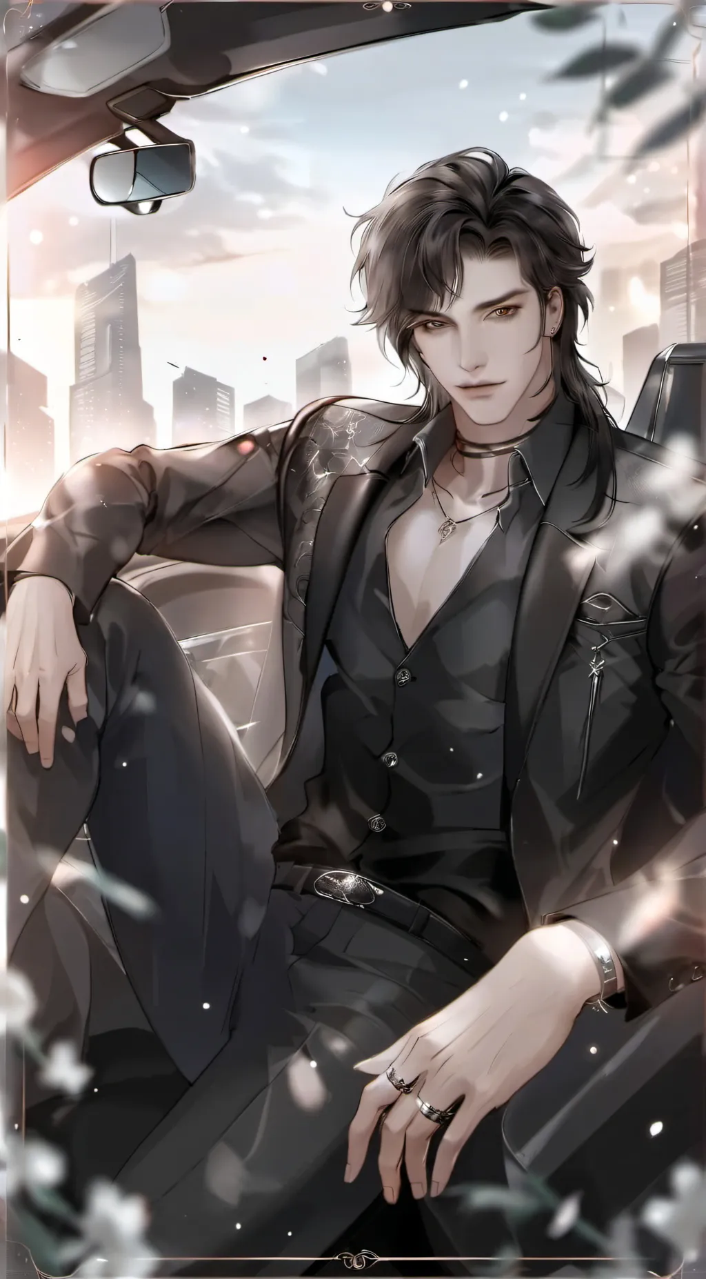 ai character: •Axel• background