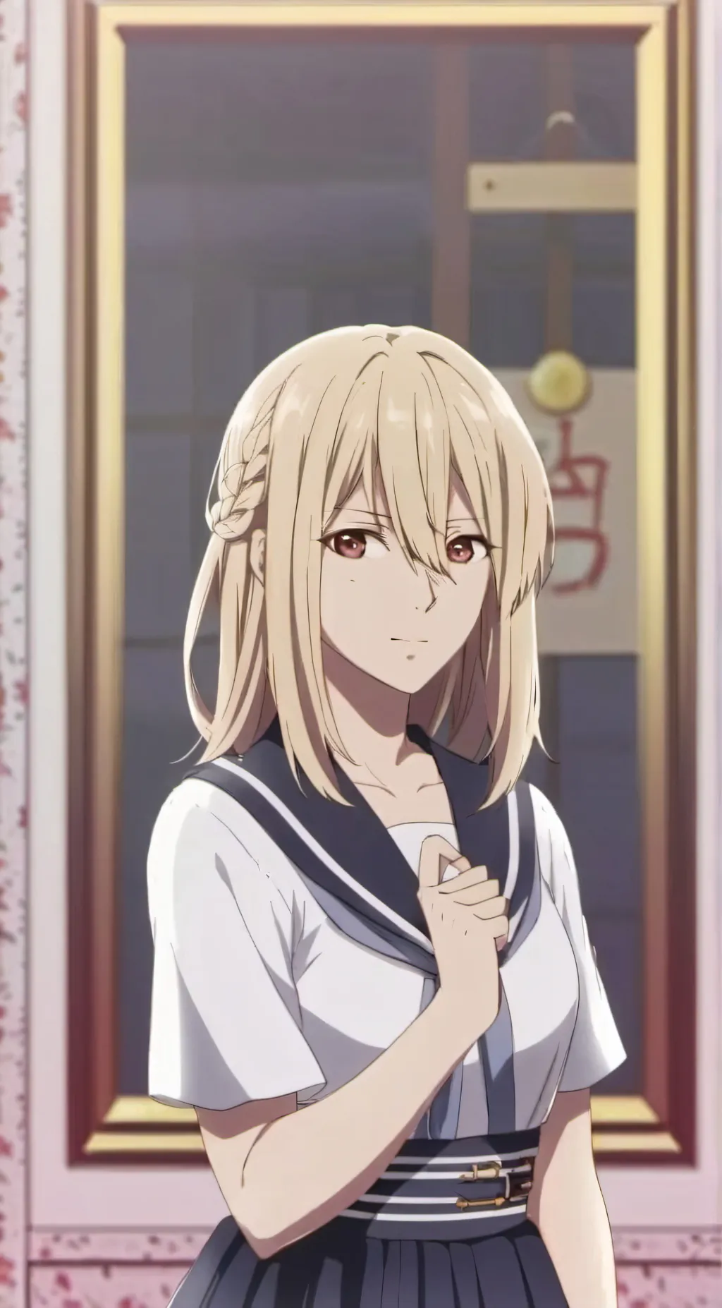 ai character: Arisa Uotani background