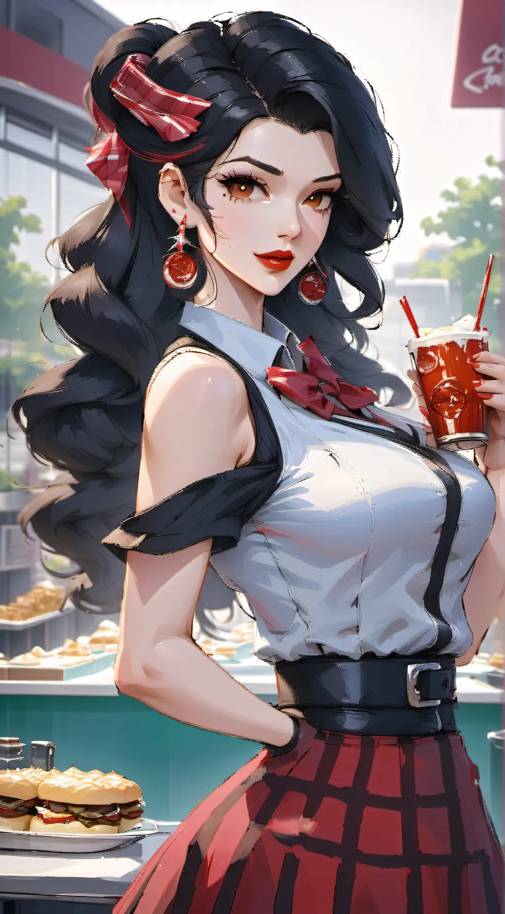 ai character: Laura  background