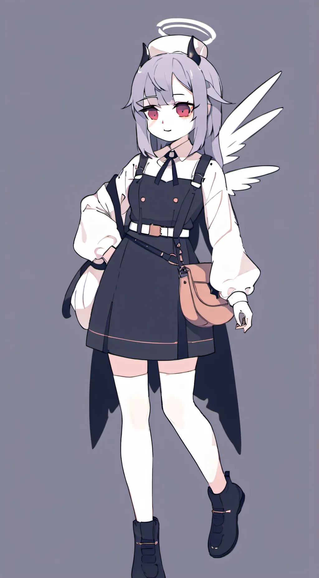 ai character: snowyfluffy fox background