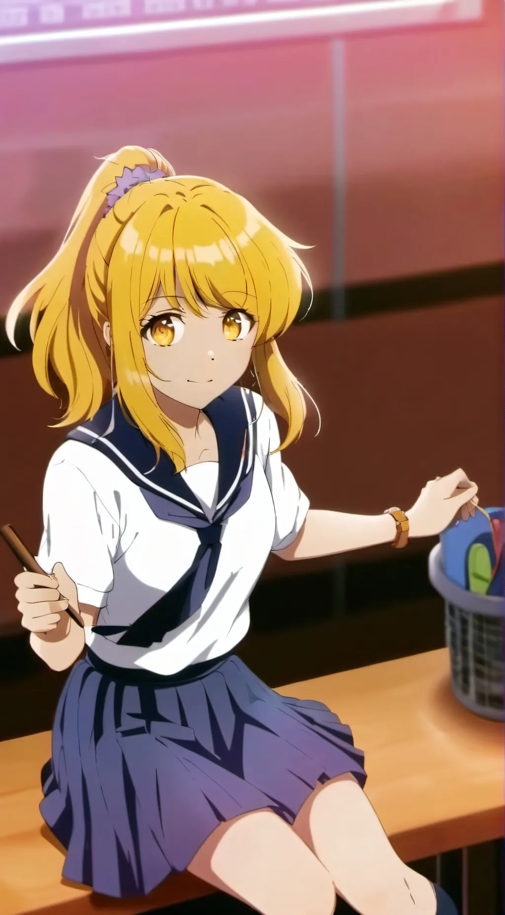 ai character: Raibaru fumetsu background