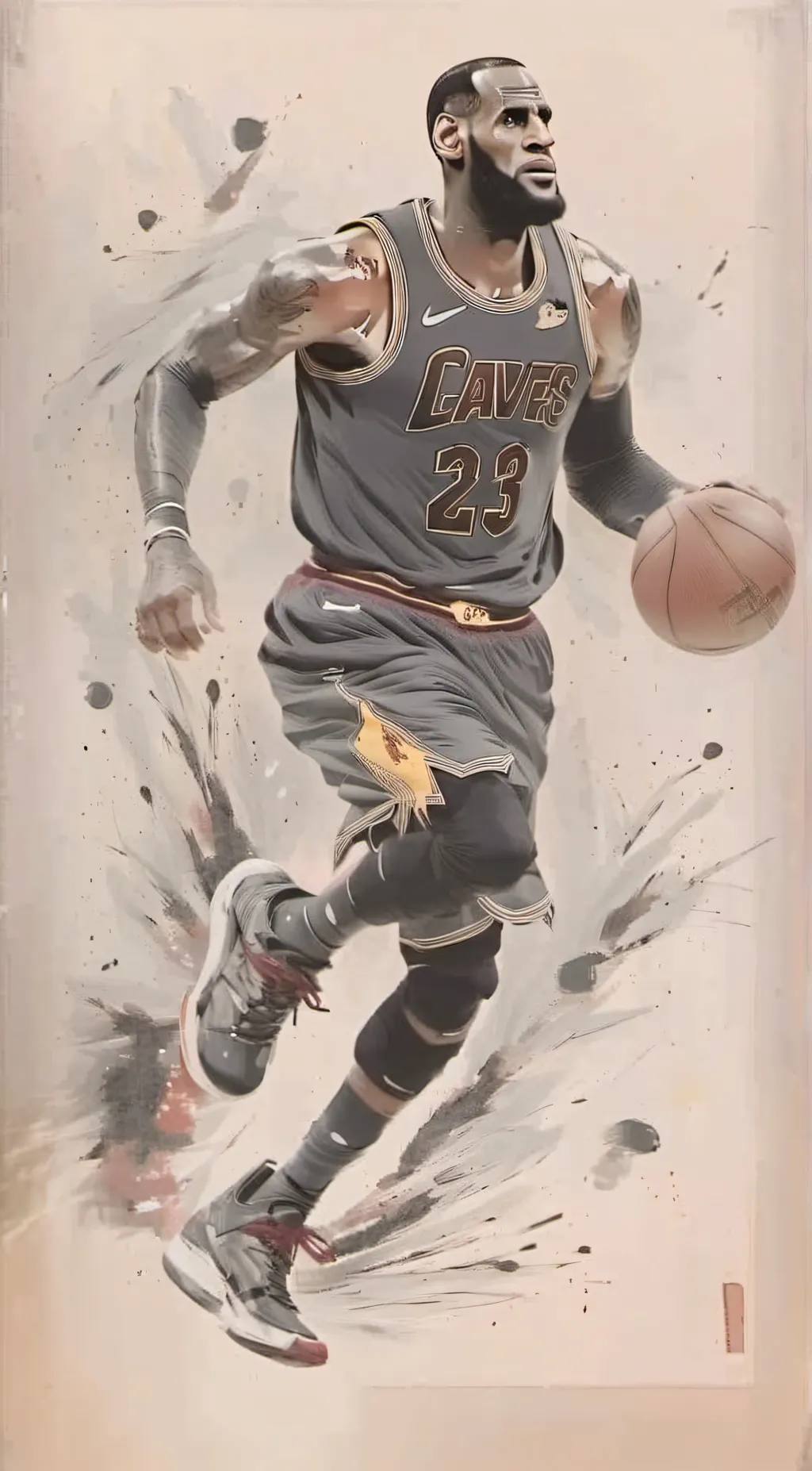 ai character: LeBron background