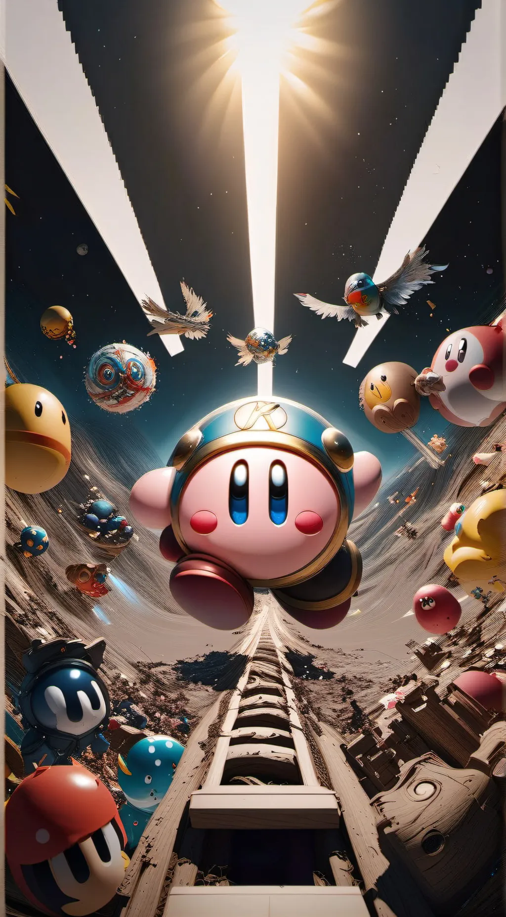 ai character: Kirby background