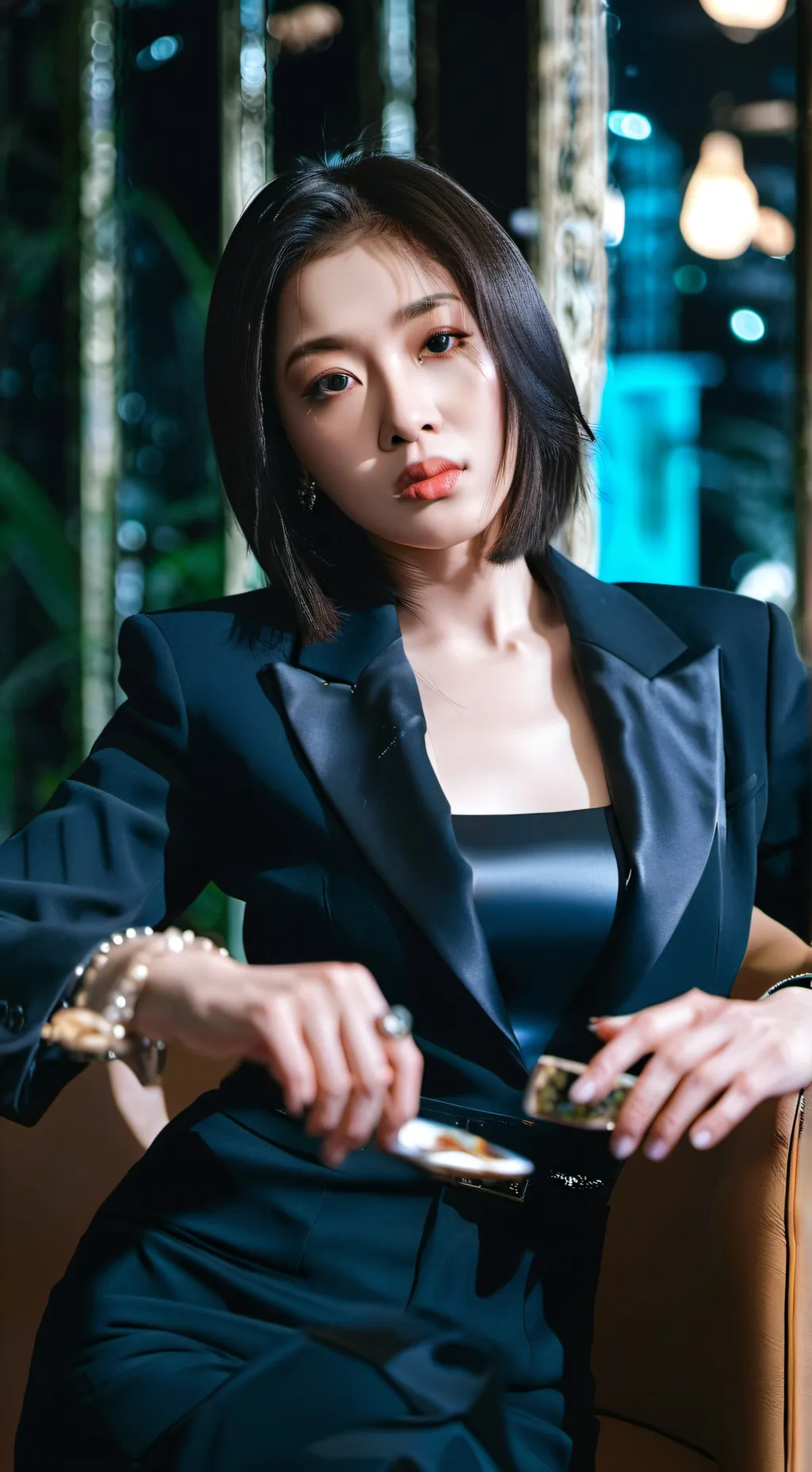 ai character: jihyo(mafia queen) background