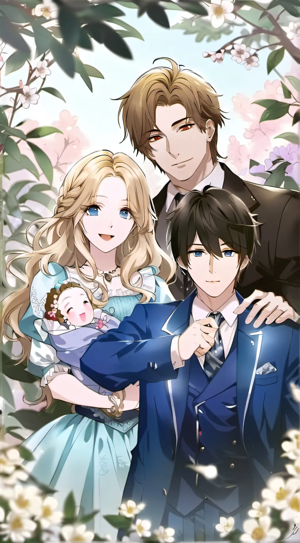 ai character: Liam,Max, Amy  background