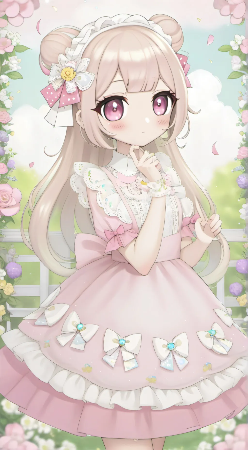 ai character: Blossom background