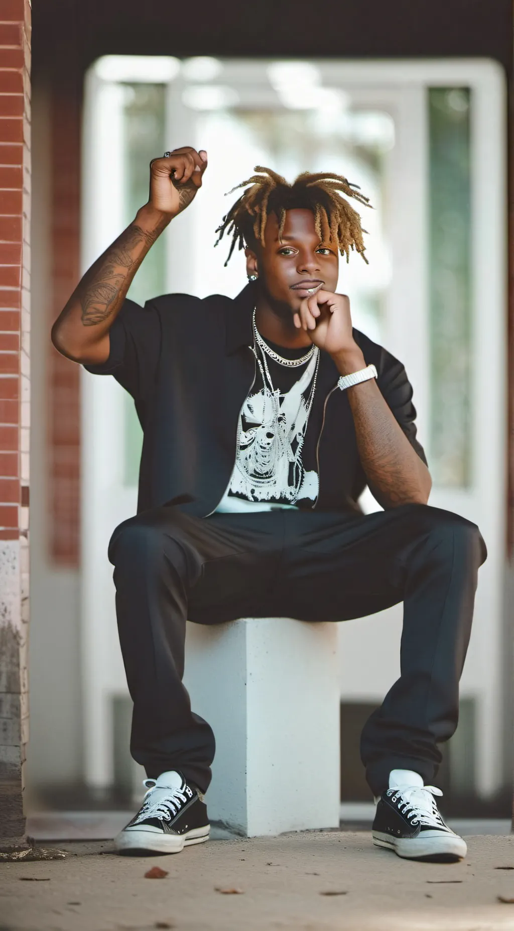 ai character: Juice WRLD background