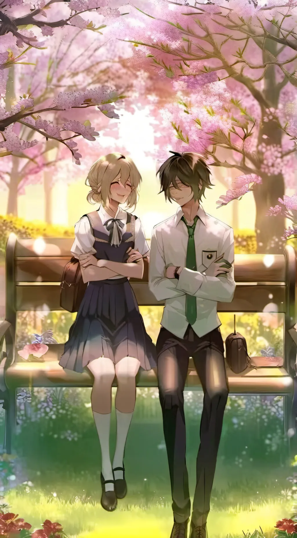 ai character: Gyutaro and Daki background