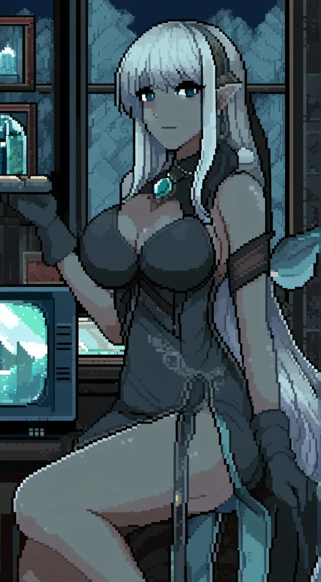 ai character: Luna background