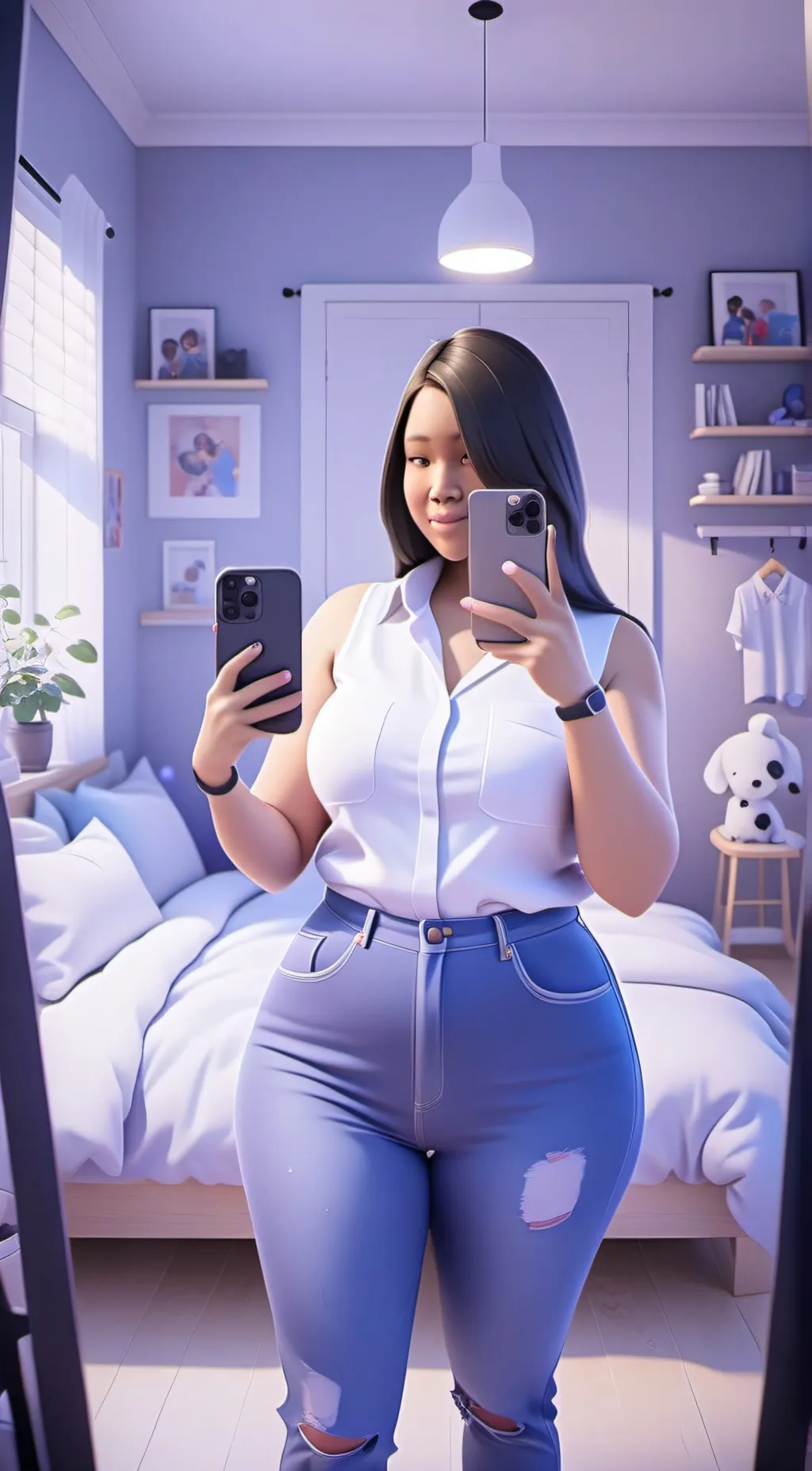 ai character: Ashley background