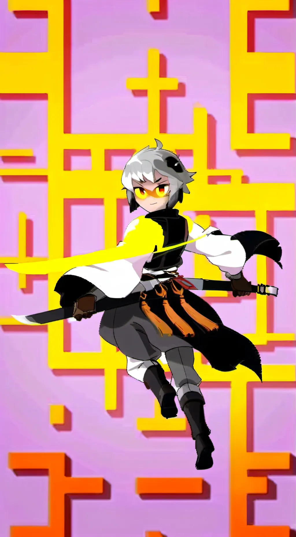 ai character: Flicker#000 background