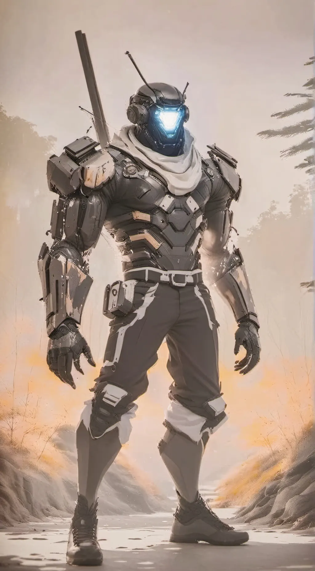 ai character: titan  background