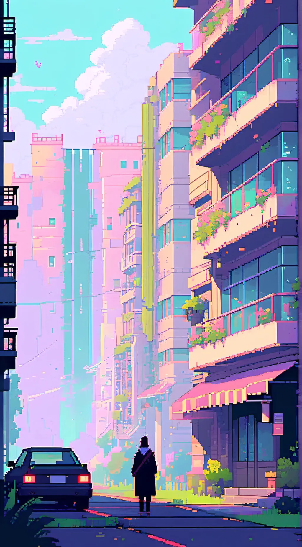 ai character:  someonr u stare background